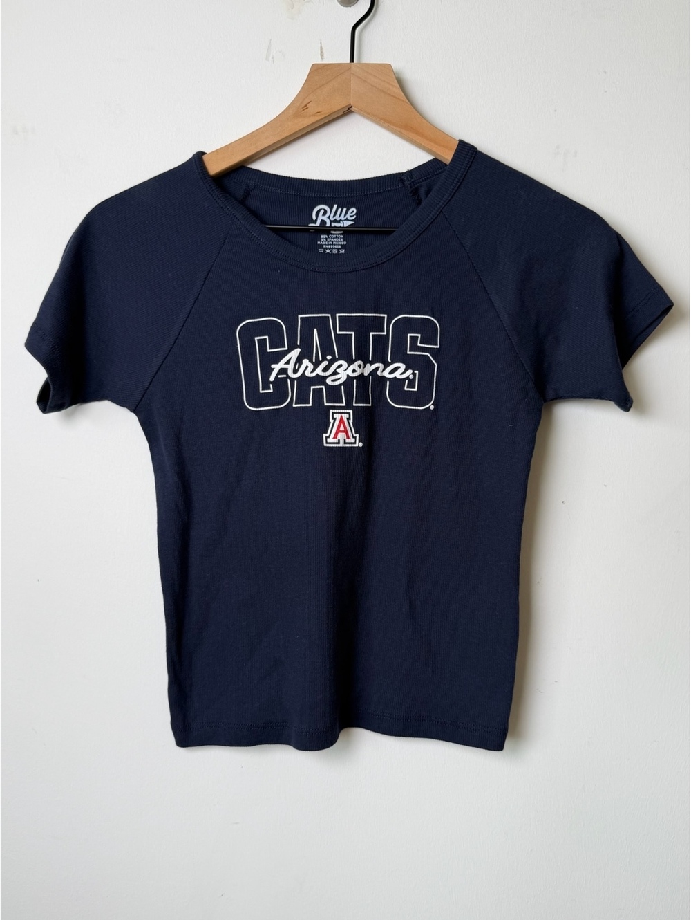 Blue 84 Arizona Wildcats Cropped T Shirt Navy women’s medium